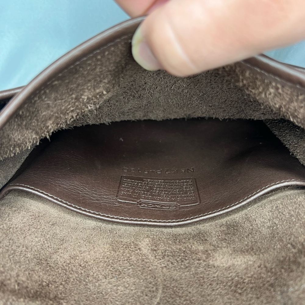 Vintage Brown Leather Coach Station Bag / Crossbody 🤎🎬 - Picture 10 of 16